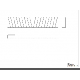 Poseidon lower basket folding pour lave-vaisselle Beko 1516960101