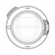 Porte soude gris g60 °490mm pour lave-linge Aeg 14006193538
