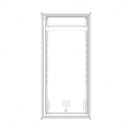 Porte 538x1032mm pour refrigerateur Electrolux 225652102