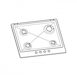 Noir pour table de cuisson Electrolux 353239706