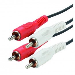 Cordon 2 rca m/2 rca m 5m longueur 5 metres Itc 301509