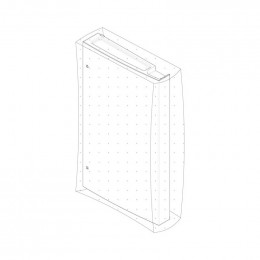 Porte congelateur tiroir inox pour refrigerateur Electrolux 14005354546