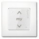 Telecommande smoove sensitif rts - blanc - avec cadre