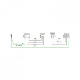 Rampe moteur compresseur pcb j pour seche-linge Aeg 807248002