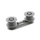 Supports roulettes panier gris fonces pour lave-vaisselle Aeg 5029997000