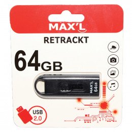 Cle usb retrackt 64gb max'l 2.0 Maxell MAXL854140