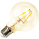Ampoule led filament globe ambree 6w e27 720 lumens 2500k Elexity 454903
