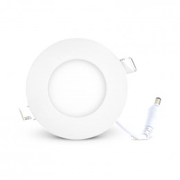 Plafonnier led diam 90mm 3w 3000k blanc Miidex 7746