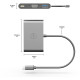 Dock 3 en 1 usb-c - vga+usb-c+ usb Mobility Lab ML307930