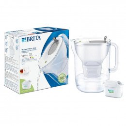 Carafe filtrante style xl 3.6l + 1 filtre all-in-1 inclus Brita 1051699