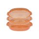 Plat vapeur pour micro-ondes ovale - 2.5l - orange Wpro 484000008885