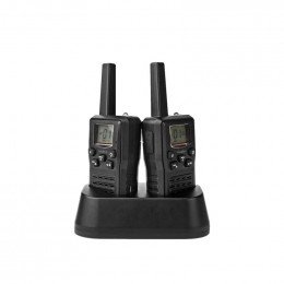 Set talkie-walkie + base charg jusqu'a 10km - 8 canaux Nedis WLTK1010BK