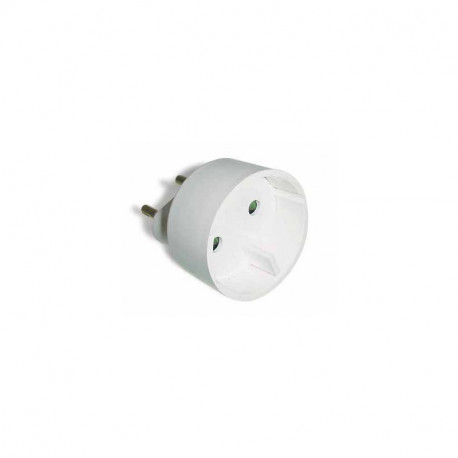 Adaptateur de prise blanc male 6a en f 16a 190767