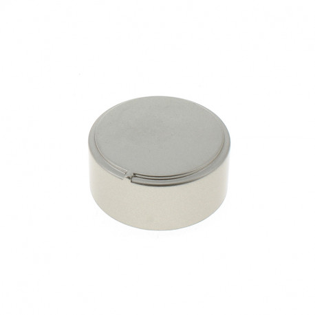 Bouton pz6-7 nickel opac pour table de cuisson Whirlpool C00306649