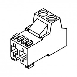 Fiche blanc 2pol. pour table de cuisson Electrolux 14021763102