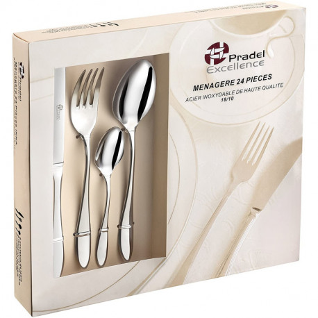 Menagere 24 pieces inna inox/10 Pradel PE1674