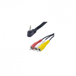 Cordon camescope jack 3.5 mm - 3 rca long.1.5 m Itc 6614