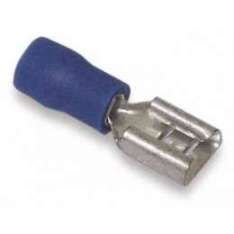 Cosse isolee bleu 6.35mm boite de 100 pieces 7307591