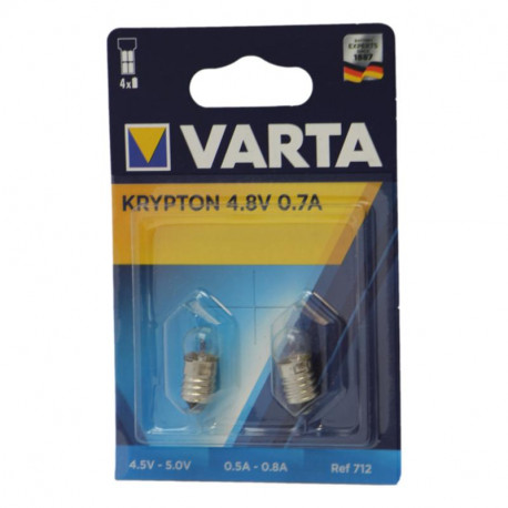 Ampoule krypton v712 4.8v 0.7a Varta 712000402