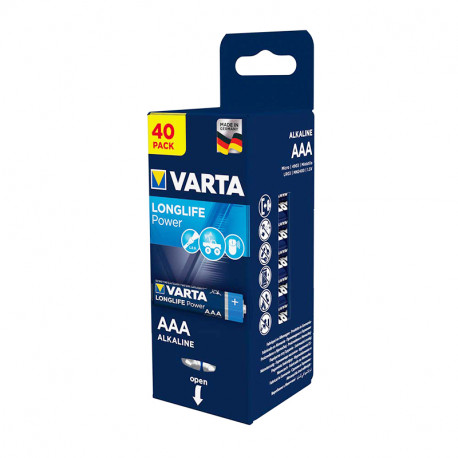 Piles alcaline aaa longlife power Varta 4903121194