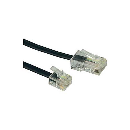 Cordon rj11/rj45 noir longueur 3m Itc 3766