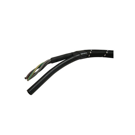 Cable liaison centrale vapeur noir - quadripolaire - 2 m Multi-marques