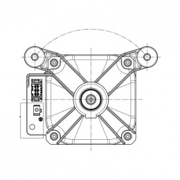 Moteur aimant 240v 50hz o21 5m pour lave-linge Electrolux 14015194901