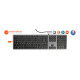 Clavier filaire pcim space gris pour ordinateur Mobility Lab ML311173