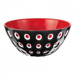 Saladier a pois rouge et noir 25x11cm Guzzini Fratelli GZ279425146