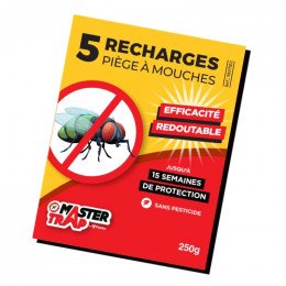 Recharge anti-mouches x 5 pour piege a mouches Master Trap 9997552