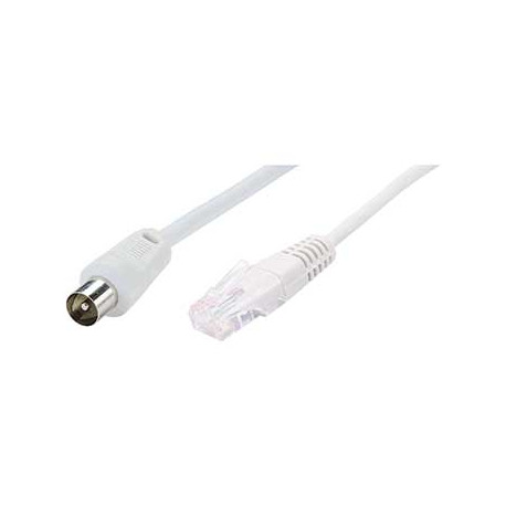 Cordon rj45 2m - iec avec adaptateur d'inpedance Cae CORDBALRJIEC25