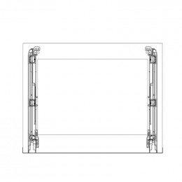 Verre exterieur de pour four inox 596x466mm Electrolux 14022548549