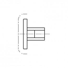 Capuchon support de lampe pour refrigerateur Aeg 223034002