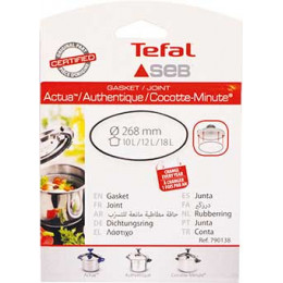 Joint pour cocotte silicone 10 12 18l - alu inox Tefal 790138