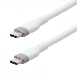 2cordon usb-c m/m 3a couleur blanc - longeur 2m Itc 302571