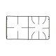 Grille 2 feux pour cuisiniere Brandt 72X0191