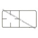 Grille email 1 feu pour table de cuisson Brandt 75X2378