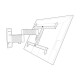 Support tv mural exo 600tw3 support inclinable/orientable Erard 048360