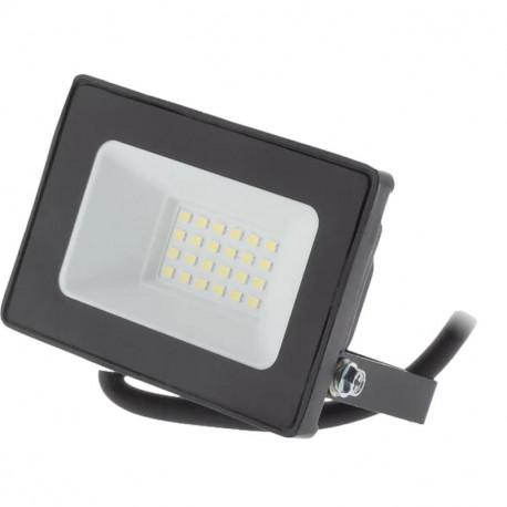 Projecteur led 20w 2000lm noir - ip65 - 4000/6500k Zenitech 499972