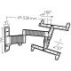 Support tv mural exo 400tw3 support inclinable/orientable Erard 048340