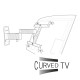 Support tv mural exo 400tw3 support inclinable/orientable Erard 048340