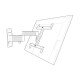 Support tv mural exo 400tw3 support inclinable/orientable Erard 048340