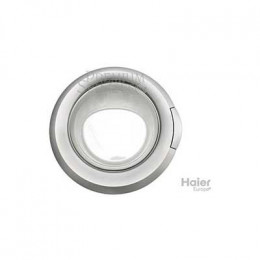 Porte complete grise 0530009931 pour lave-linge Haier 49052465