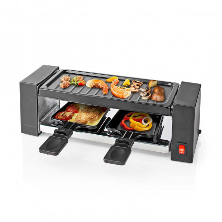 Mini appareil a raclette 2 personnes Nedis FCRA210FKB2