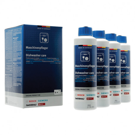 Nettoyant lave vaisselle 4 flacons de 250ml Bosch 00312362