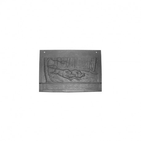 Plaque arriere de foyer pour poele a bois - 335x496 mm Deville F6DV18663B