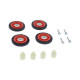 Roulette tambour complet 4pcs pour seche-linge Electrolux 405540201