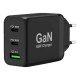 Adaptateur secteur usb gan 65w usb a et c avec cordon usbc 2m Port Designs 900106-EU