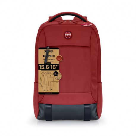 Sac a dos torino ii 15.6/16 red Port Designs 140424