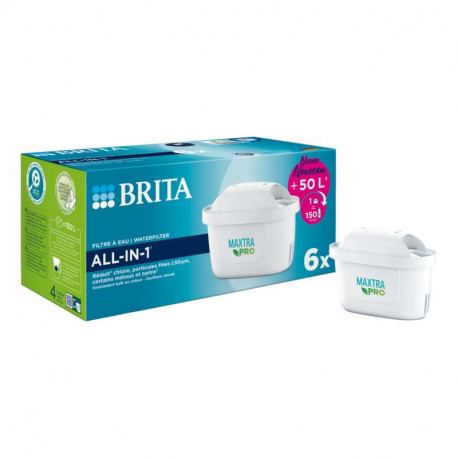 Cartouches filtrantes x 6 maxtra pro all in 1 Brita 1050417